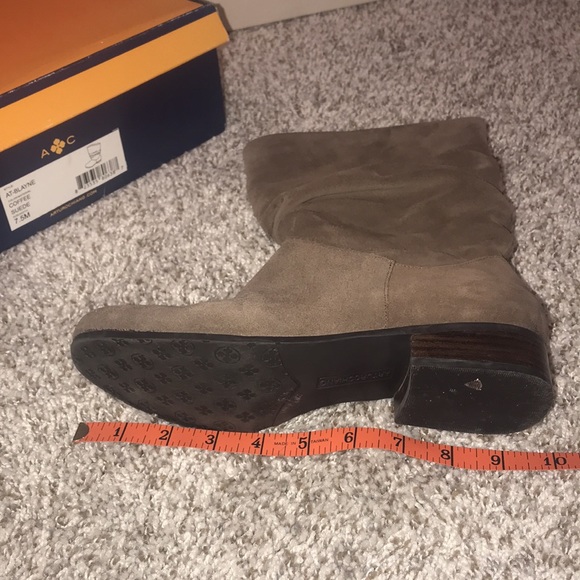 Arturo Chiang Suede Slouch Boots - Coffee - Picture 6 of 6